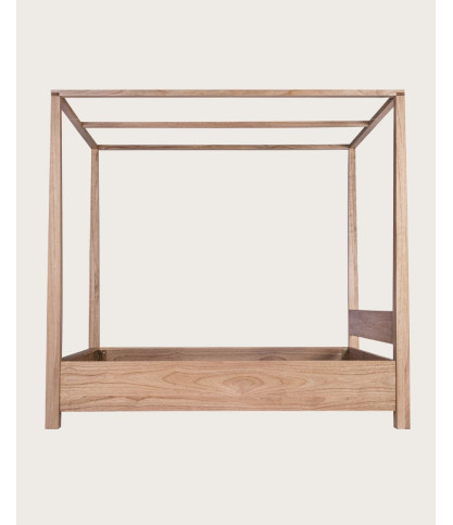 Java - Lit baldaquin en bois massif 180 CM