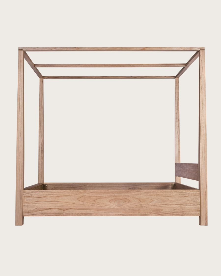 Java - Lit baldaquin en bois massif 180 CM