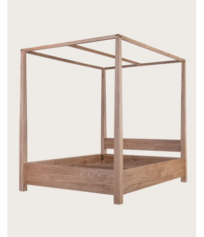 Java - Lit baldaquin en bois massif 180 CM