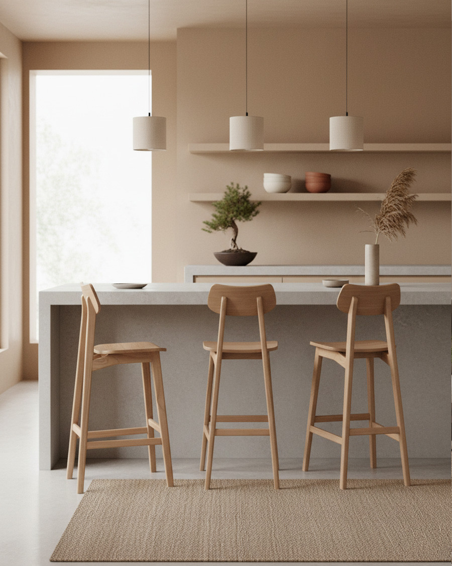 Yuna - Mindi Wood Bar Stool