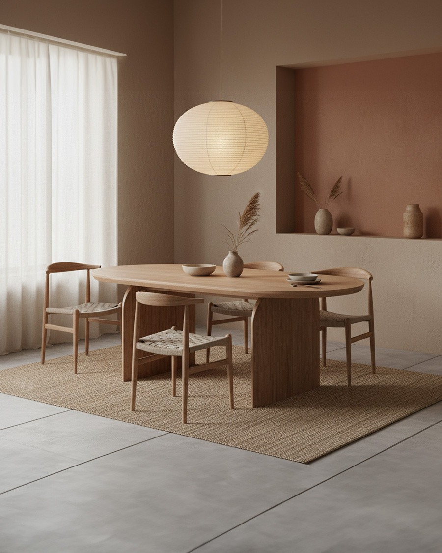 Tamara - Ovale eettafel van...