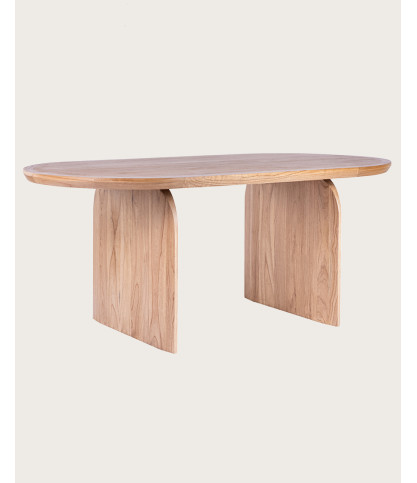 Tamara - Table repas ovale en bois massif