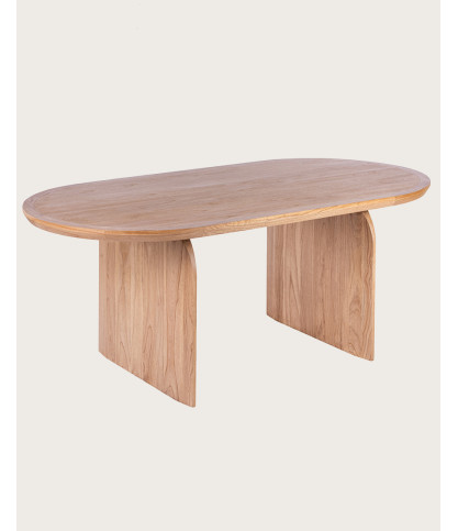 Tamara - Table repas ovale en bois massif