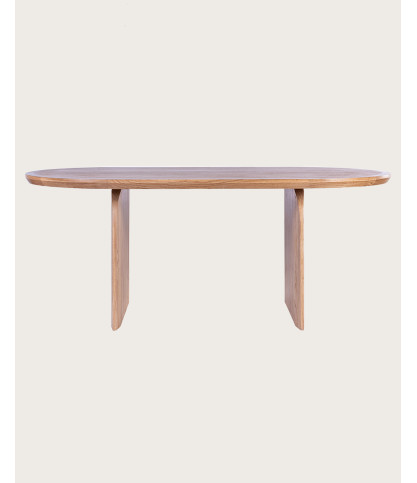 Tamara - Table repas ovale en bois massif