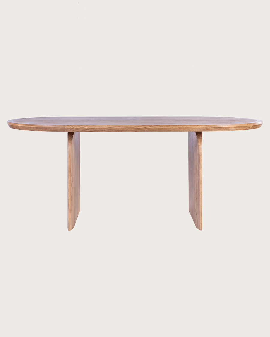 Tamara - Table repas ovale en bois massif