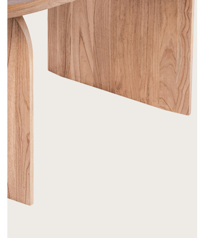 Tamara - Table repas ovale en bois massif