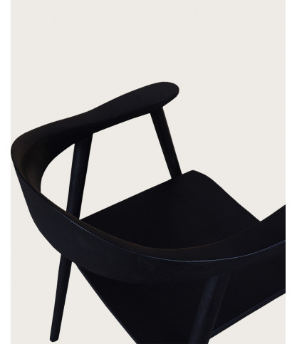 copy of Dewi - Chaise en teck massif noir