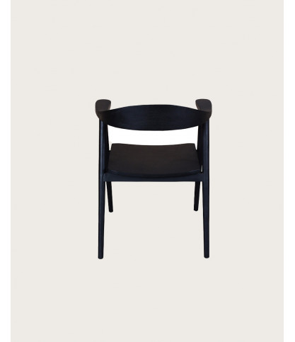 Dewi - Set di 2 sedie Dewi in teak nero massello