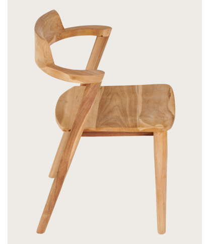 Osaka - Lot de 2 Chaise Osaka en teck massif