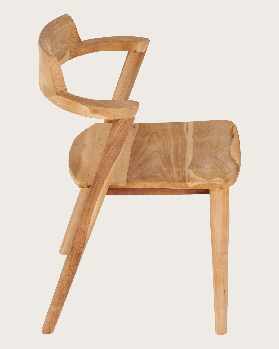 Osaka - Set van 2 Osaka stoelen van massief teakhout