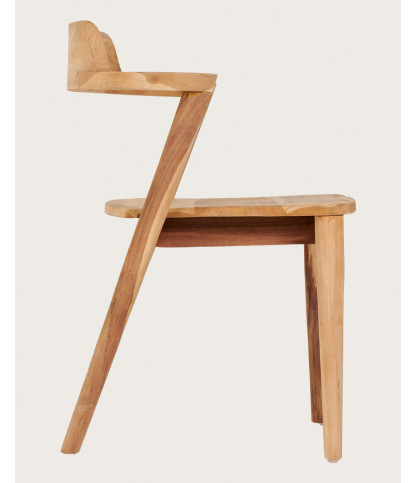 Osaka - Set van 2 Osaka stoelen van massief teakhout