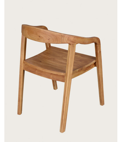 Charline - Lot de 2 chaises Charline en teck massif