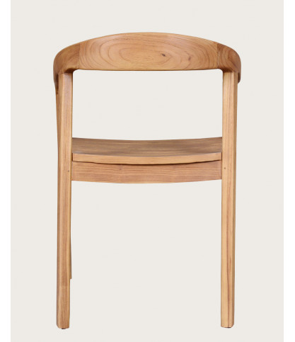 Charline - Set van 2 Charline stoelen van massief teakhout
