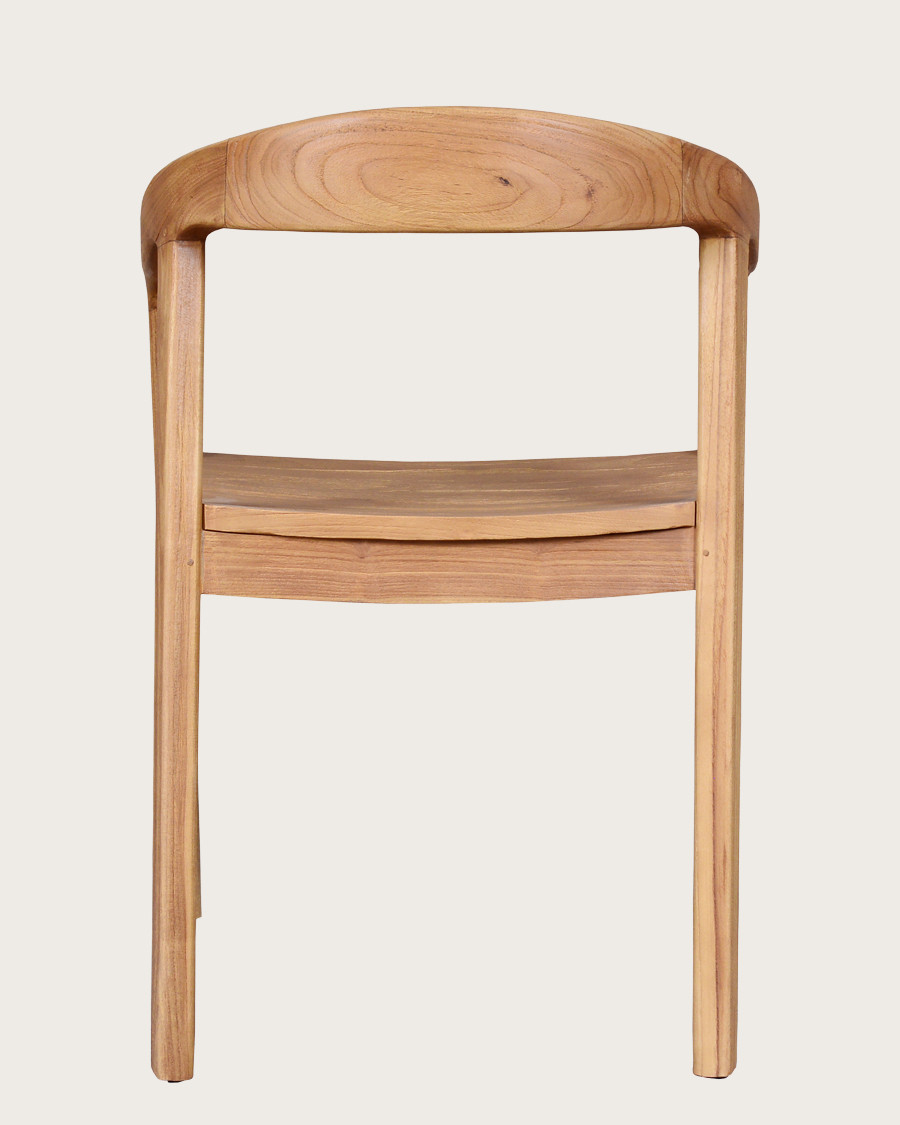 Charline - Lot de 2 chaises Charline en teck massif