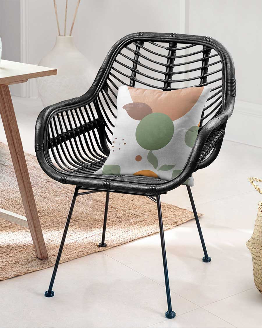 Myko - Lot de 4 chaises Myko en rotin noir
