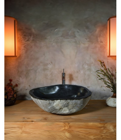 Eram - Black river stone basin