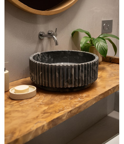 Nuit - Lavabo de mármol negro