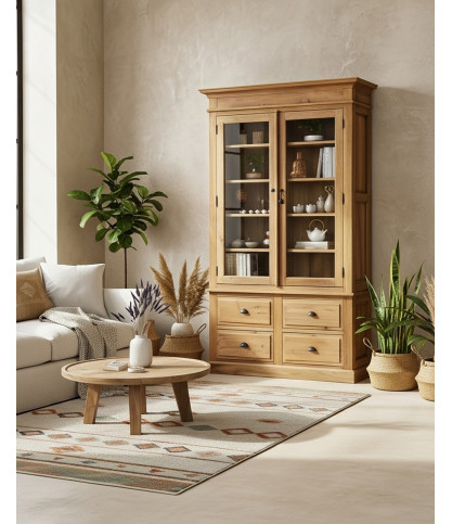 Chika - Librería de madera maciza de Mindy