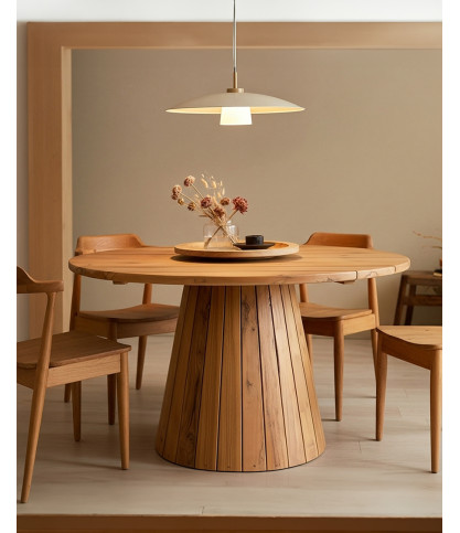 Capelle - Runder Gartentisch aus recyceltem Teakholz