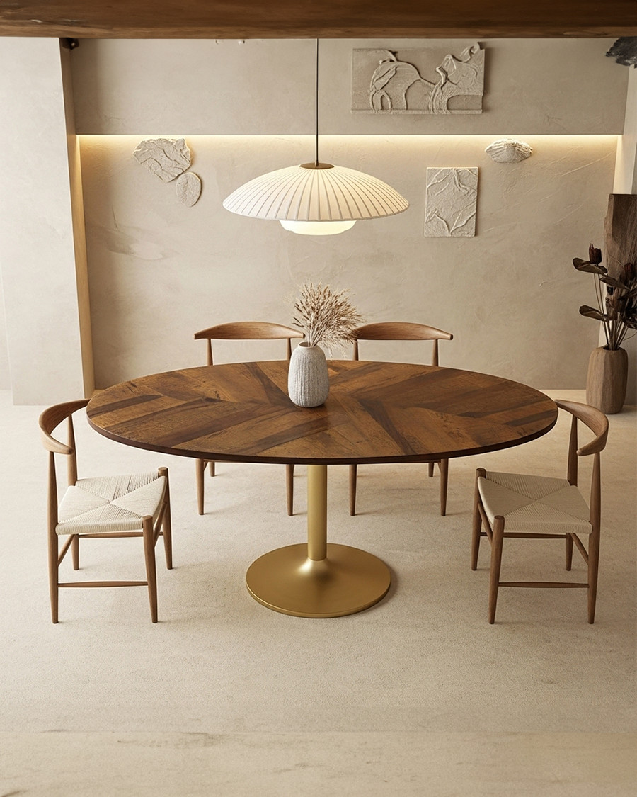 Leaf - Oval dining table in...