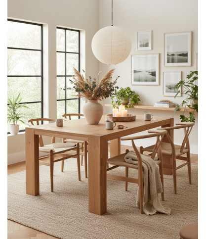 Turban - Solid teak dining table