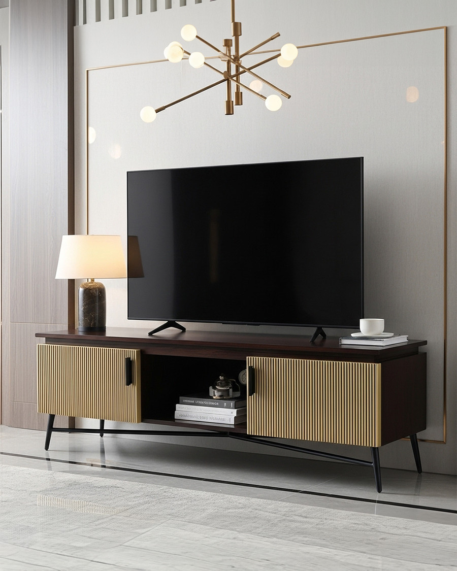 Moon - Meuble tv en bois de...