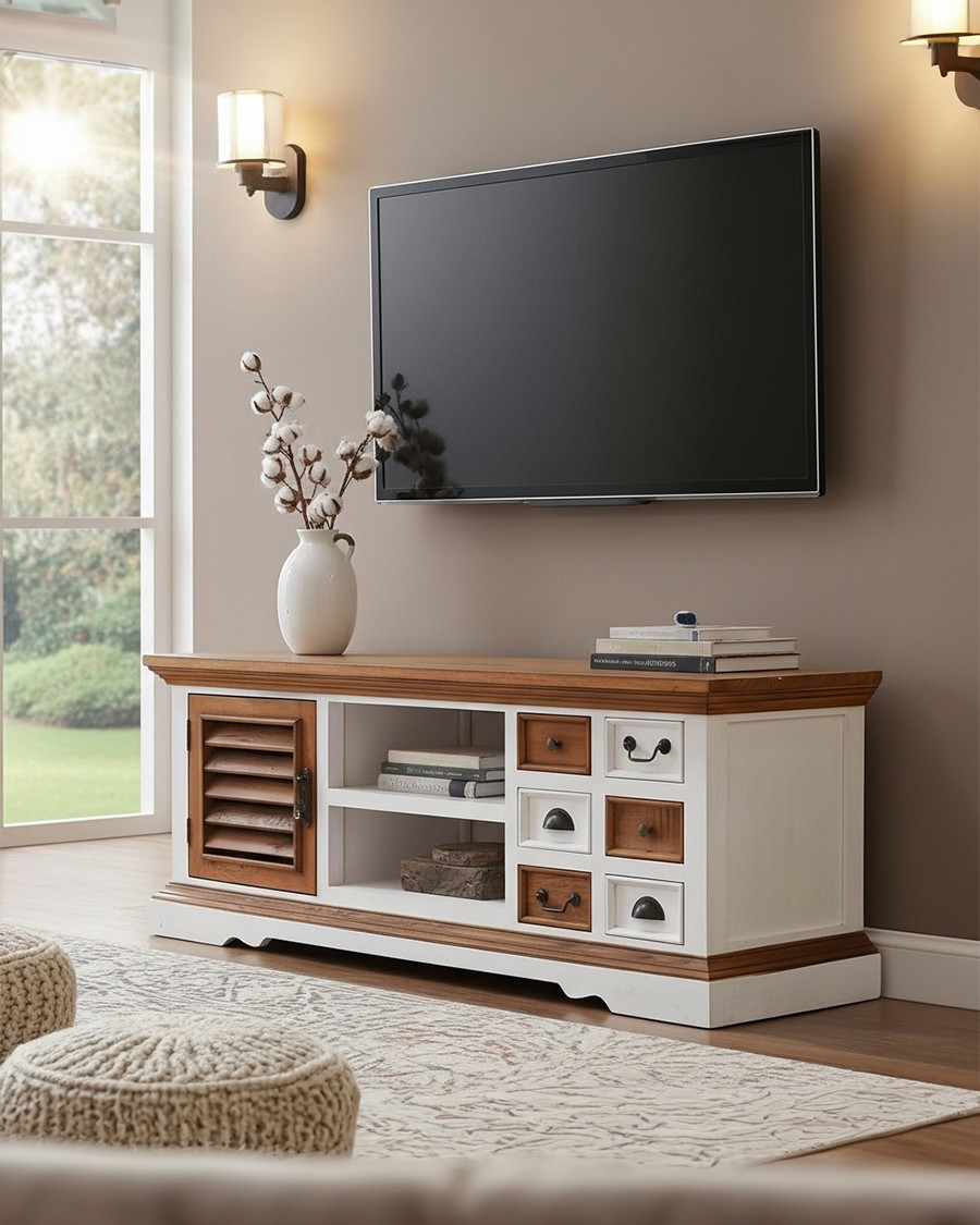 Inda - Meuble TV en bois...