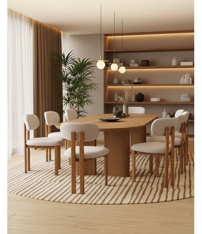 Lot de 2 chaises Zuno - Lot de 2 chaises Zuno en tissu beige et pieds métal