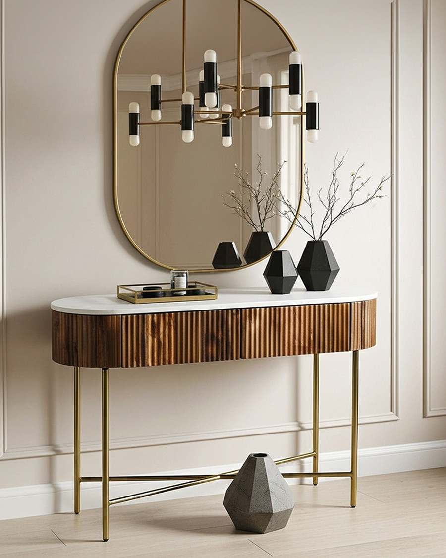 Céline - Console en bois de...