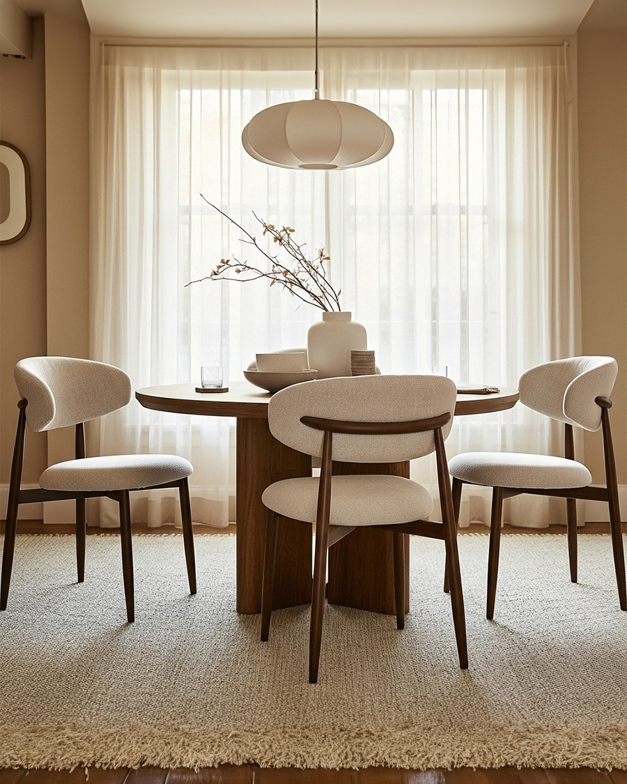 Kerin - Fabric chair with...