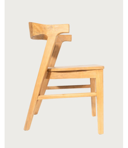 Aro - Set van 2 massief teakhouten eetkamerstoelen