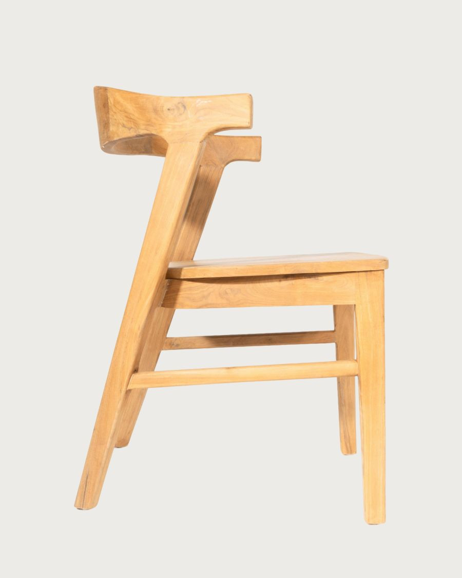 Aro - 2er-Set Esszimmerstühle aus massivem Teakholz