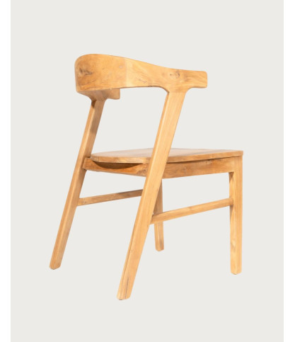 Aro - Lote de 2 Sillas de Comedor de Madera Maciza de Teca