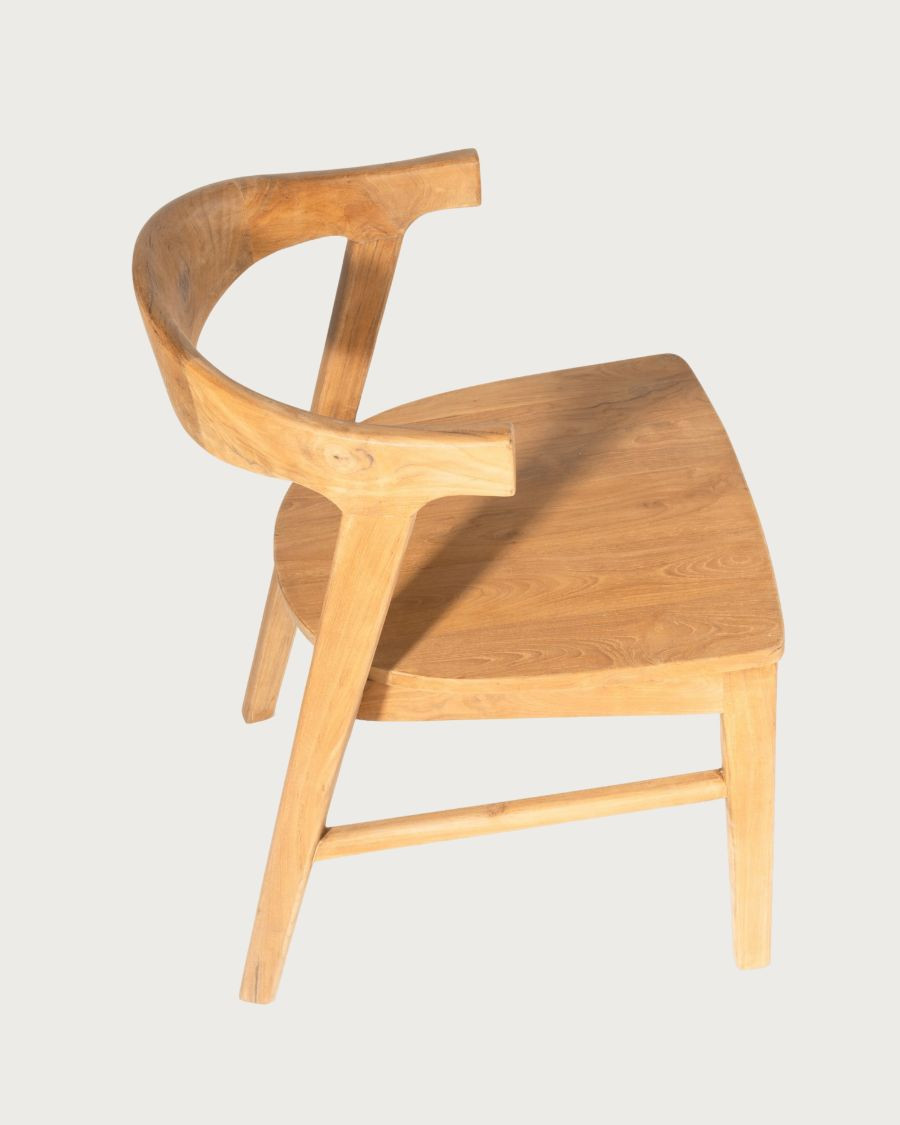 Aro - 2er-Set Esszimmerstühle aus massivem Teakholz