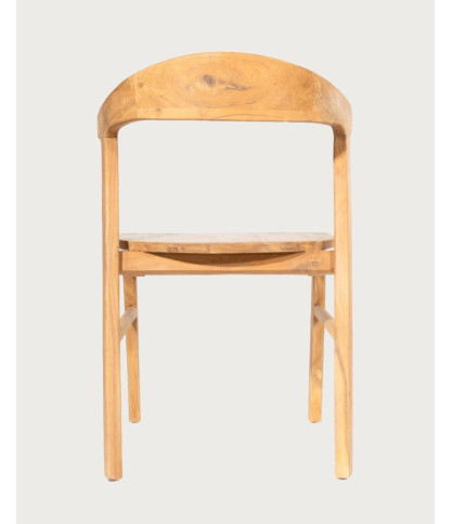 Aro - Lote de 2 Sillas de Comedor de Madera Maciza de Teca
