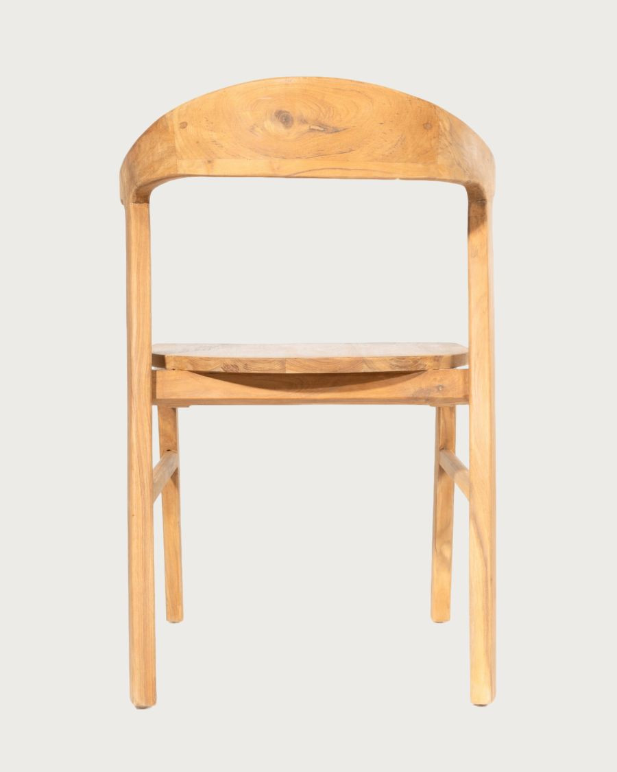 Chaise repas en bois massif de teck