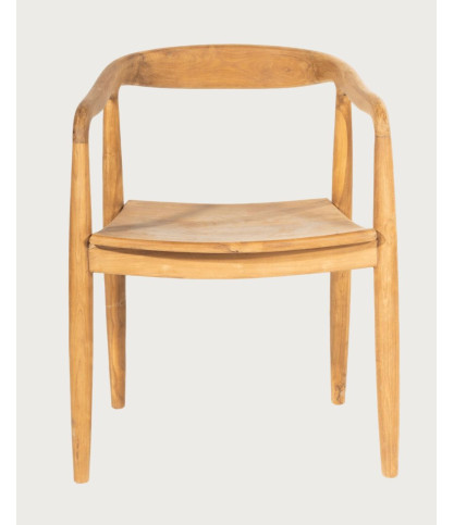 Charlie - Set di 2 sedie scandinave in teak massello
