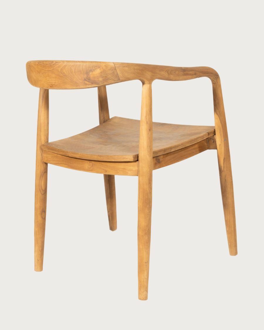 Charlie - Set of 2 Scandinavian Chairs in Solid Teak