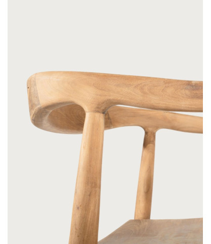 Charlie - Set di 2 sedie scandinave in teak massello