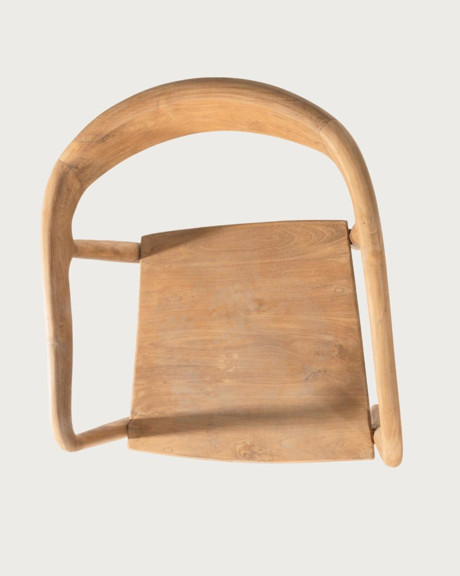 Charlie - Lot de 2 chaises scandinaves en teck massif