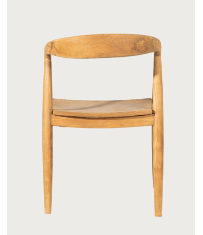 Charlie - Set di 2 sedie scandinave in teak massello