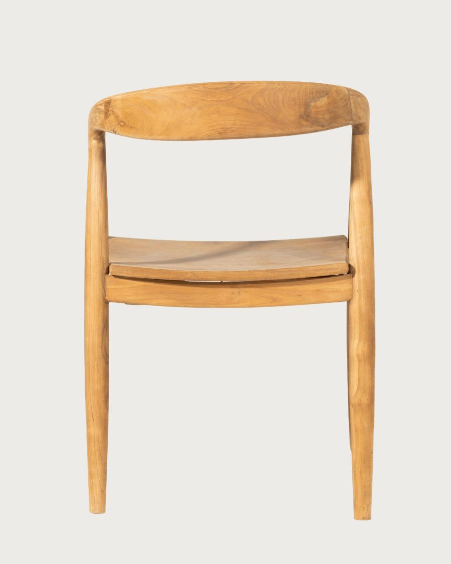 Charlie - Set di 2 sedie scandinave in teak massello