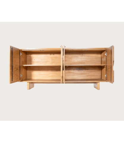 Dinda - 4-Door Buffet in Solid Teak