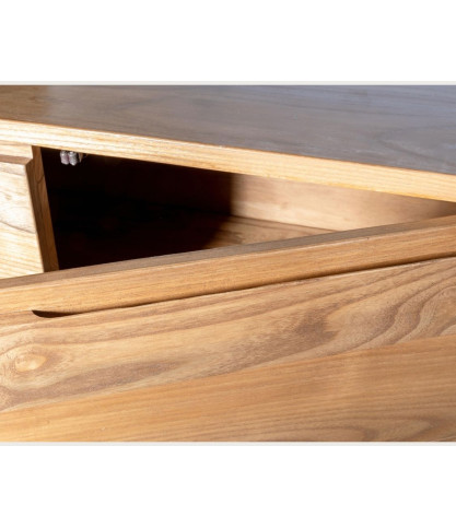 Volute - 4-Door Sideboard in Solid Teak Wood