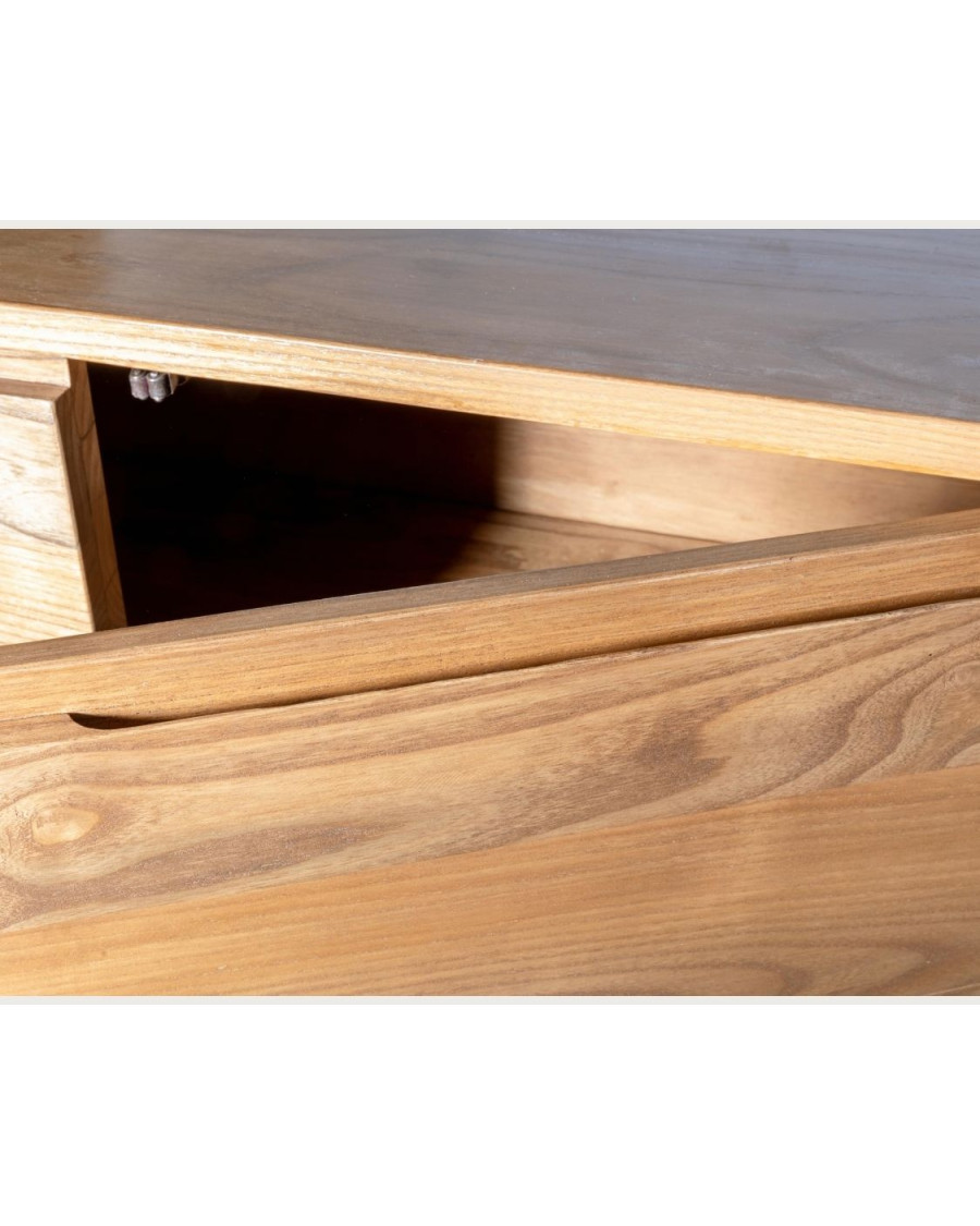 Volute - Sideboard mit 4 Türen aus massivem Teakholz