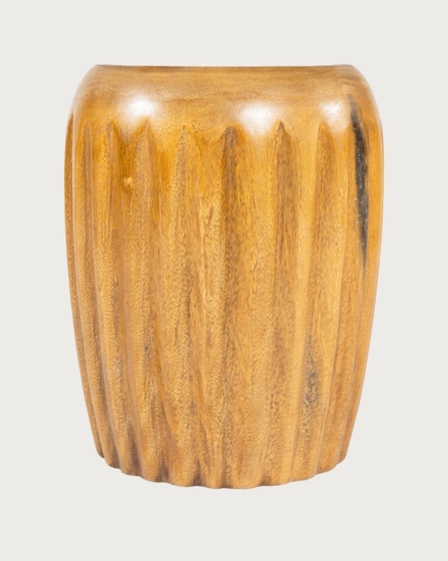 Cannelé - Solid Teak Wood Side Table / End Table