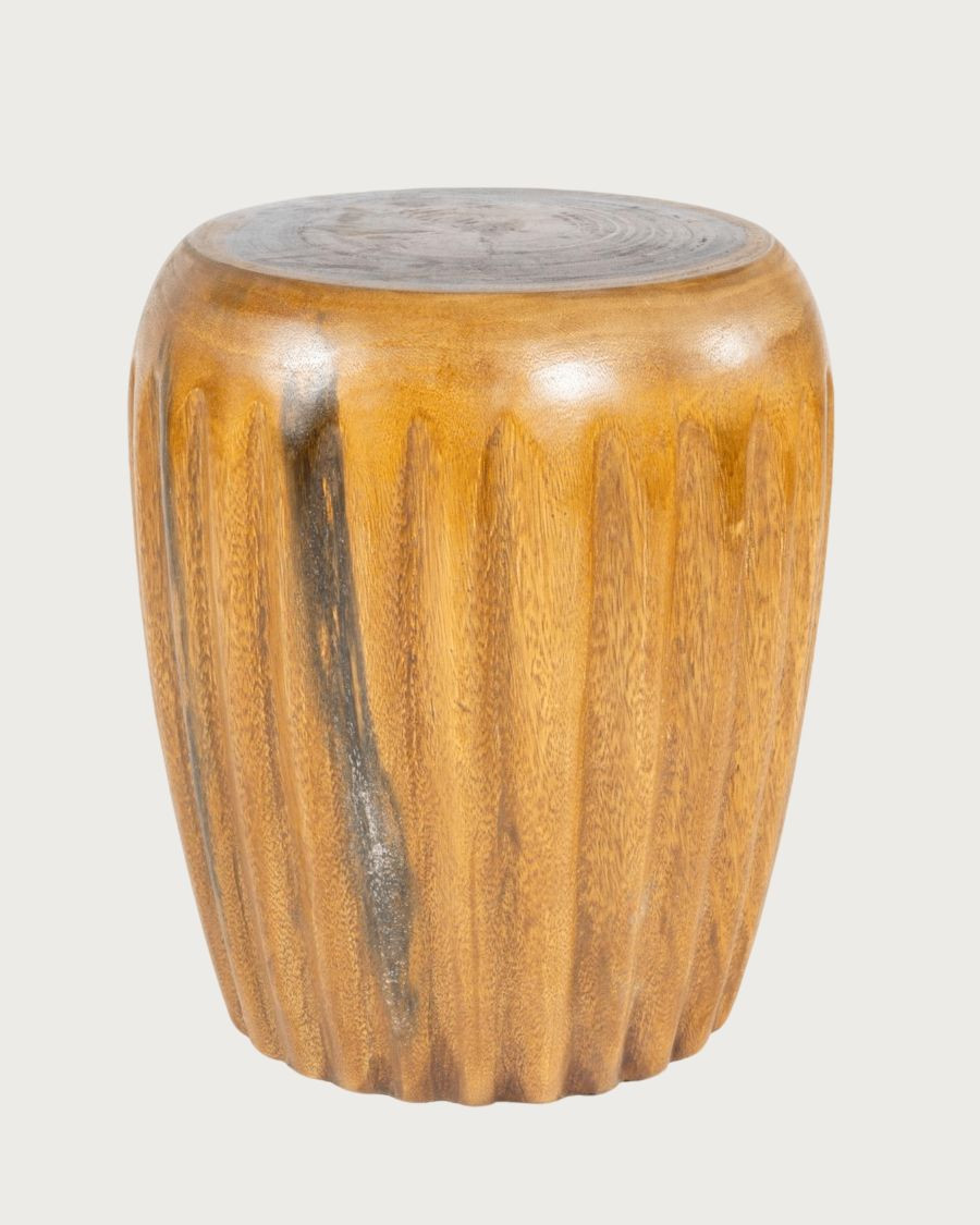 Cannelé - Solid Teak Wood Side Table / End Table