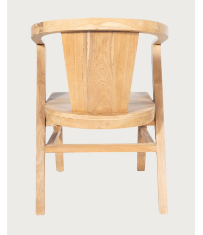 Orbe - Set van 2 massief teakhouten eetkamerstoelen
