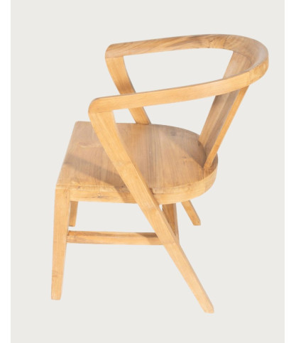 Orbe - Set of 2 Solid Teak Wood Dining Chairs