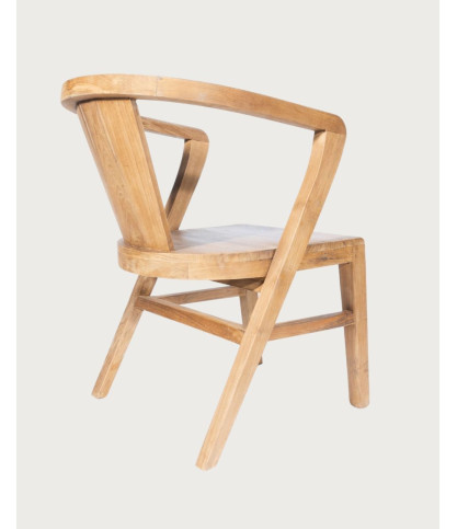Orbe - Set di 2 sedie da pranzo in legno massello di teak